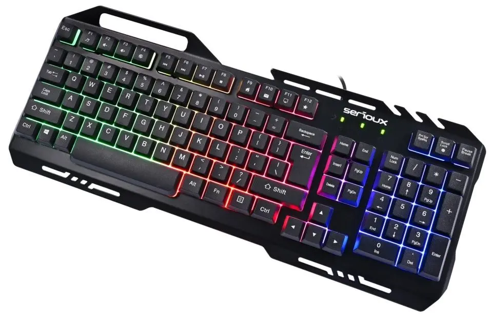 Set tastatura + mouse + covoras Serioux Tobis 3in1 (Black)