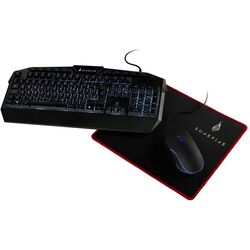 Set tastatura + mouse + covoras Surefire Kingpin Combo Set (Black) Thumb