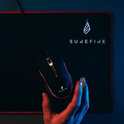 Set tastatura + mouse + covoras Surefire Kingpin Combo Set (Black) Thumb