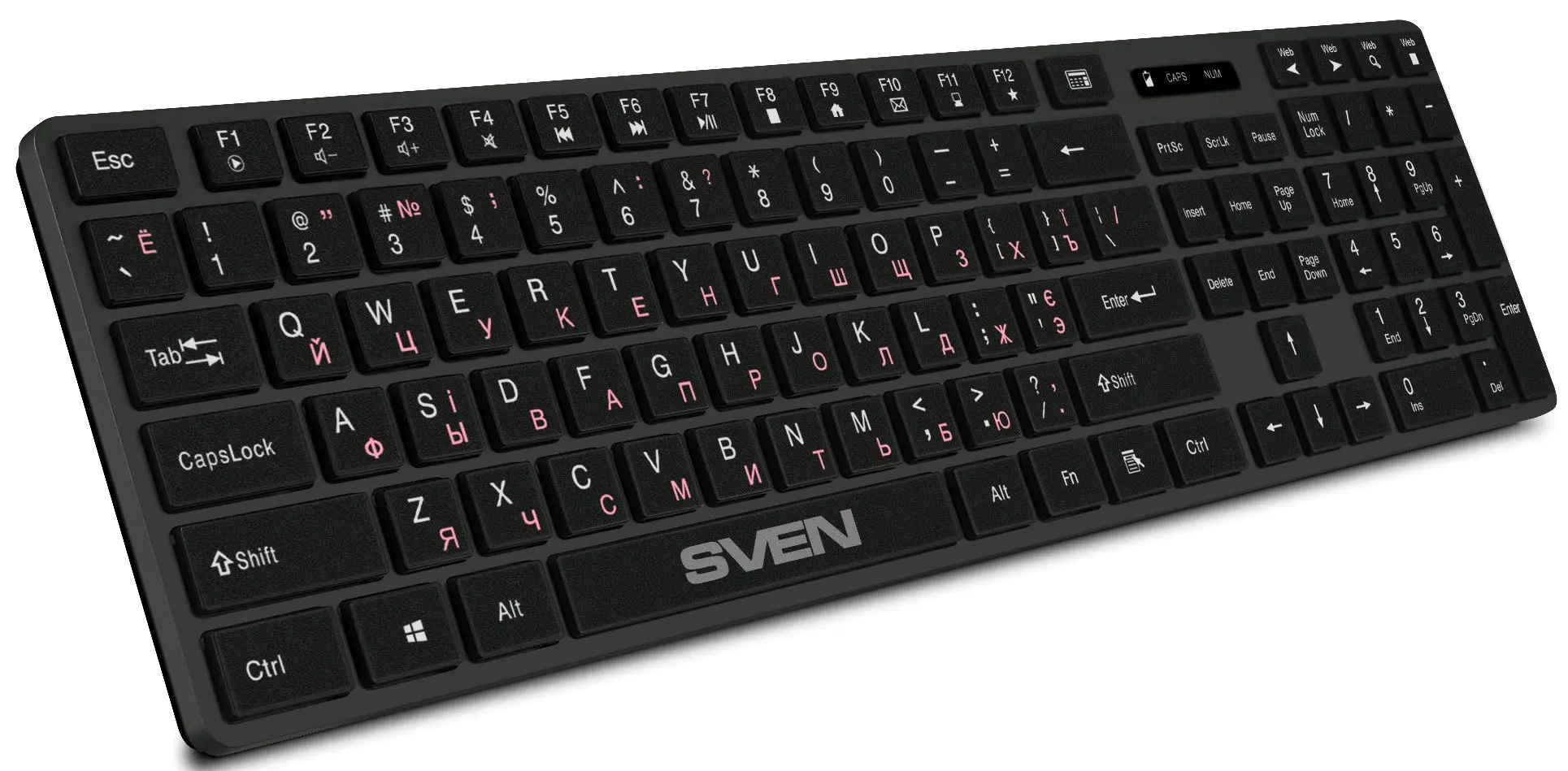 Беспроводная клавиатура Sven KB-E5300W (Black) - 2
