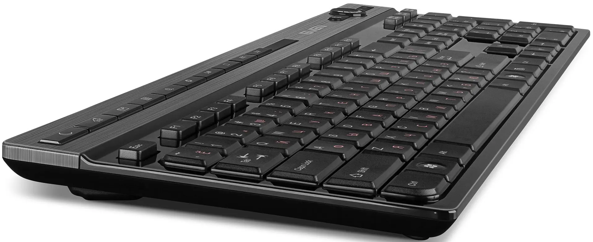 Беспроводная клавиатура Sven KB-E5500W (Black/Aluminum)