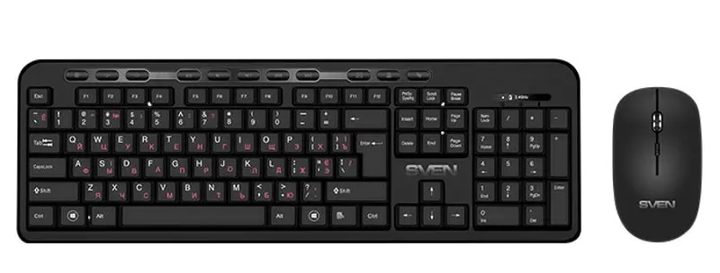 Беспроводной комплект + мышь Sven KB-C3200W (Black)