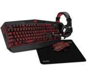 Set tastatura + mouse + covoras + casti Sven GS-4300 (Black)