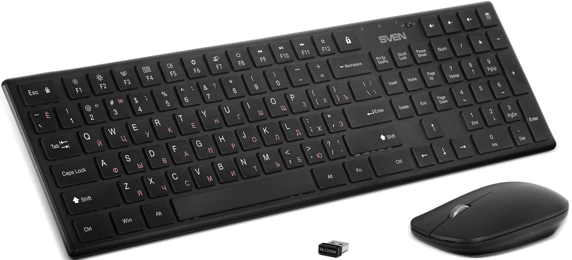 Set tastatura + mouse Sven KB-C2550W (Black)