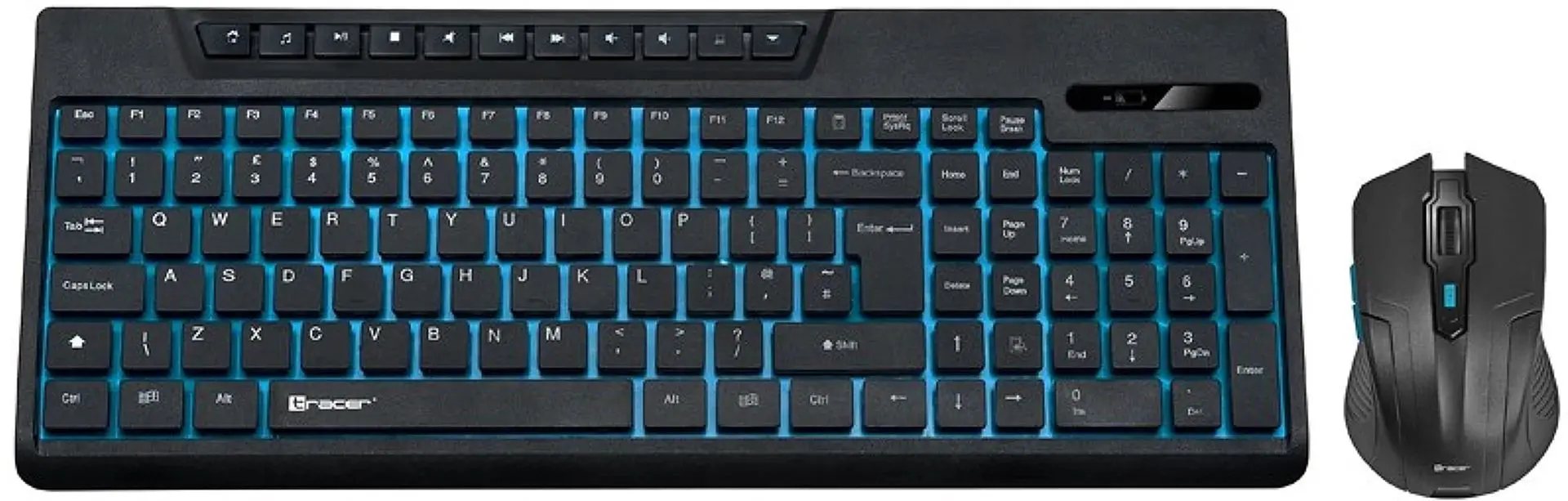 Set tastatura + mouse fara fir Tracer Islander RF TRAKLA45286 (Black)