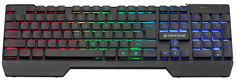 Gaming set 4in1 testatura + casti + mouse + mousepad Tracer Gamezone Mamooth USB (Black)