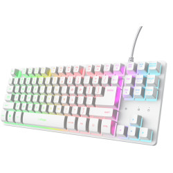 Клавиатура Trust GXT 833W Thado TKL (White) Thumb