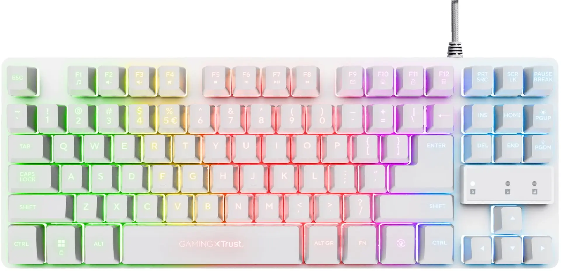 Tastatura Trust GXT 833W Thado (White)