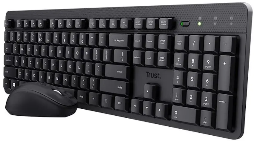 Set tastatura fara fir + mouse Trust ODY II (Black)