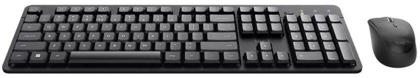 Set tastatura fara fir + mouse Trust ODY II (Black)