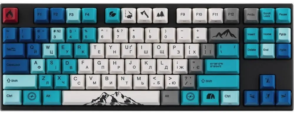 Tastatura Varmilo APG87 Summit R1 (Black/Blue)