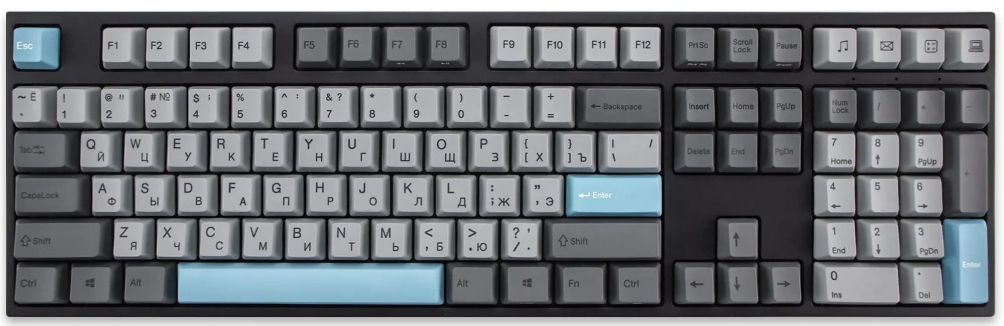 Tastatura Varmilo MA108M V2 Moonlight EC Ivy V2 (Grey/Blue)