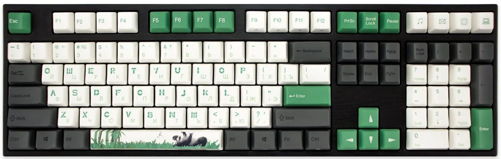 Tastatura Varmilo MA108M V2 Panda R2 EC Ivy V2 (Grey/Green) - 11