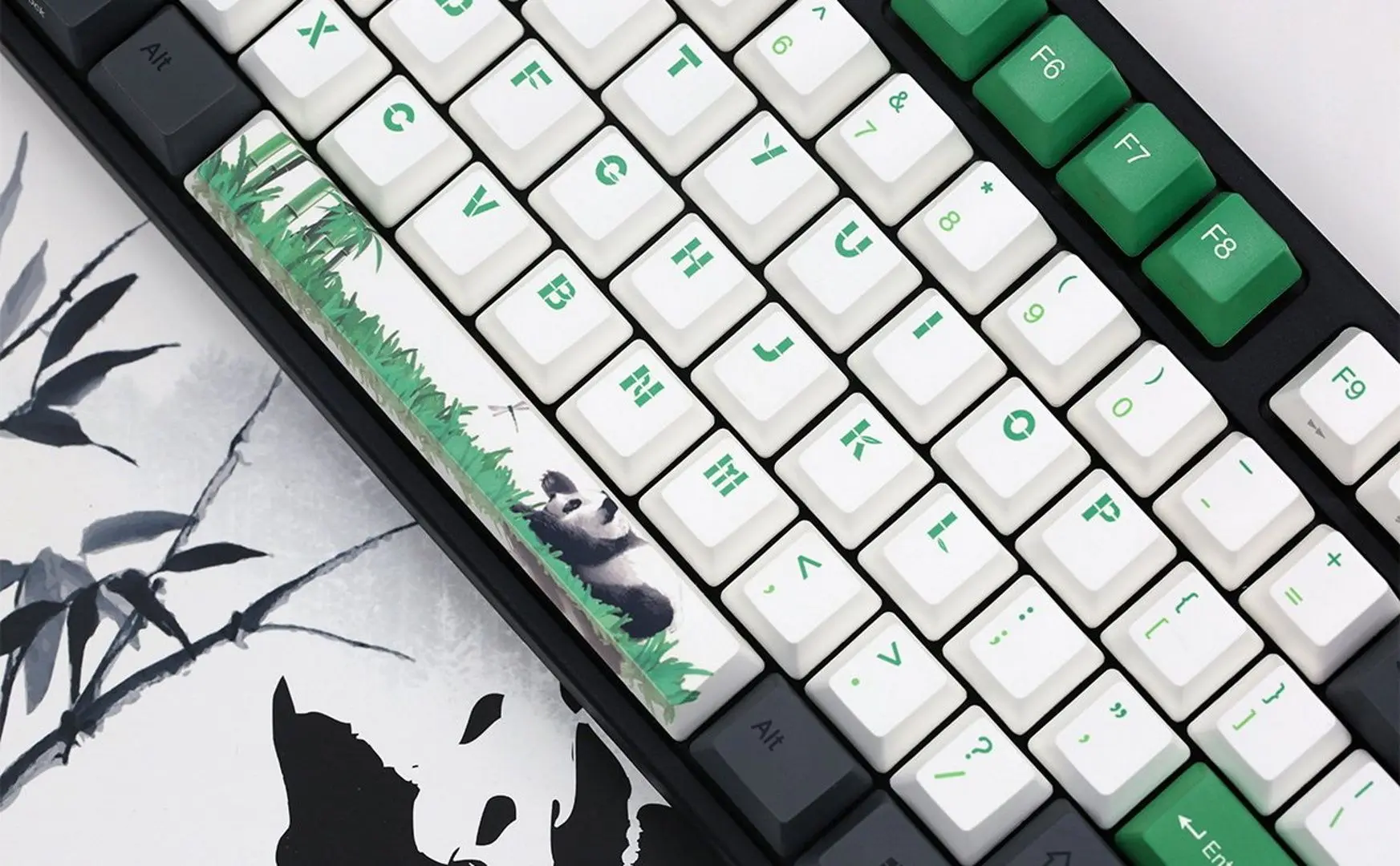 Tastatura Varmilo MA108M V2 Panda R2 EC Ivy V2 (Grey/Green) - 9