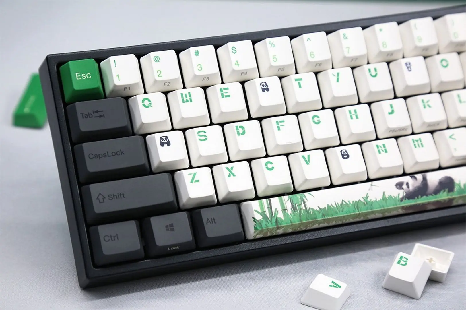 Tastatura Varmilo MA108M V2 Panda R2 EC Ivy V2 (Grey/Green) - 6