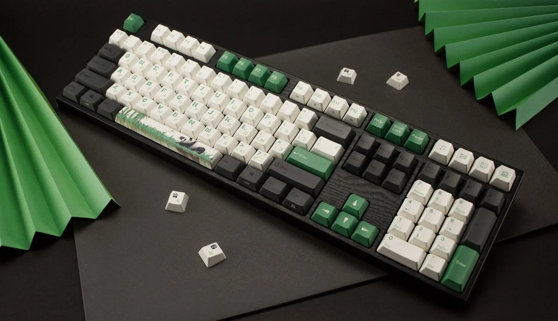Tastatura Varmilo MA108M V2 Panda R2 EC Ivy V2 (Grey/Green) - 4