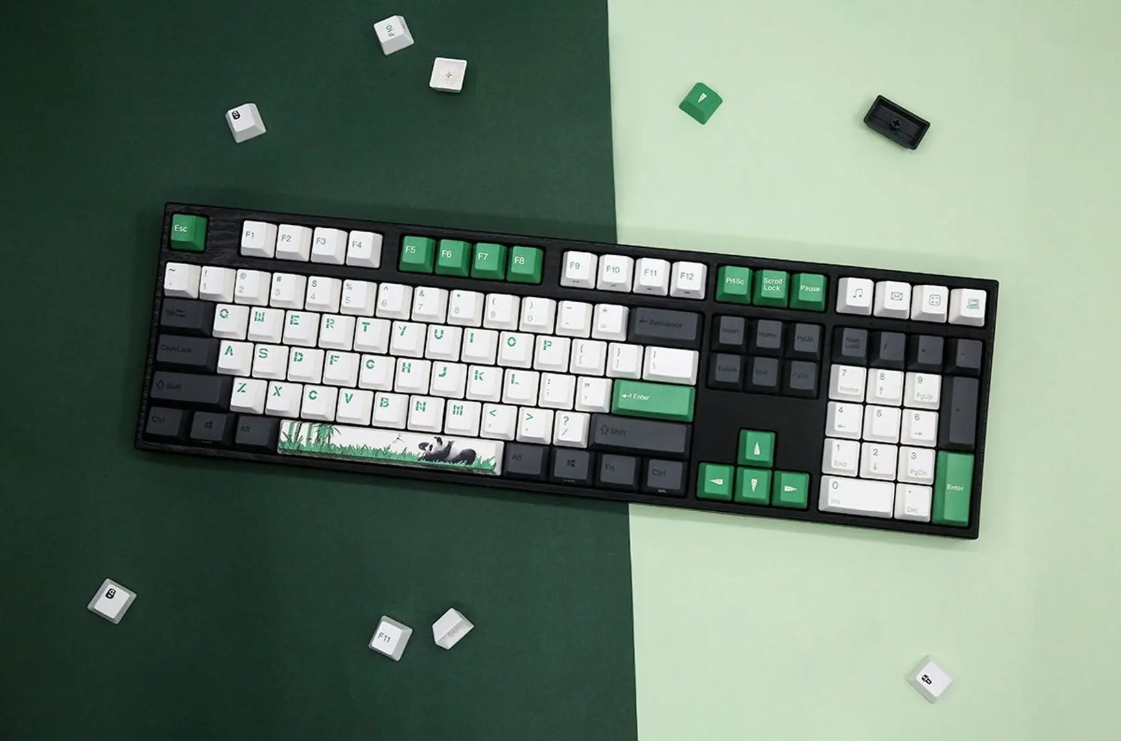 Tastatura Varmilo MA108M V2 Panda R2 EC Ivy V2 (Grey/Green) - 3