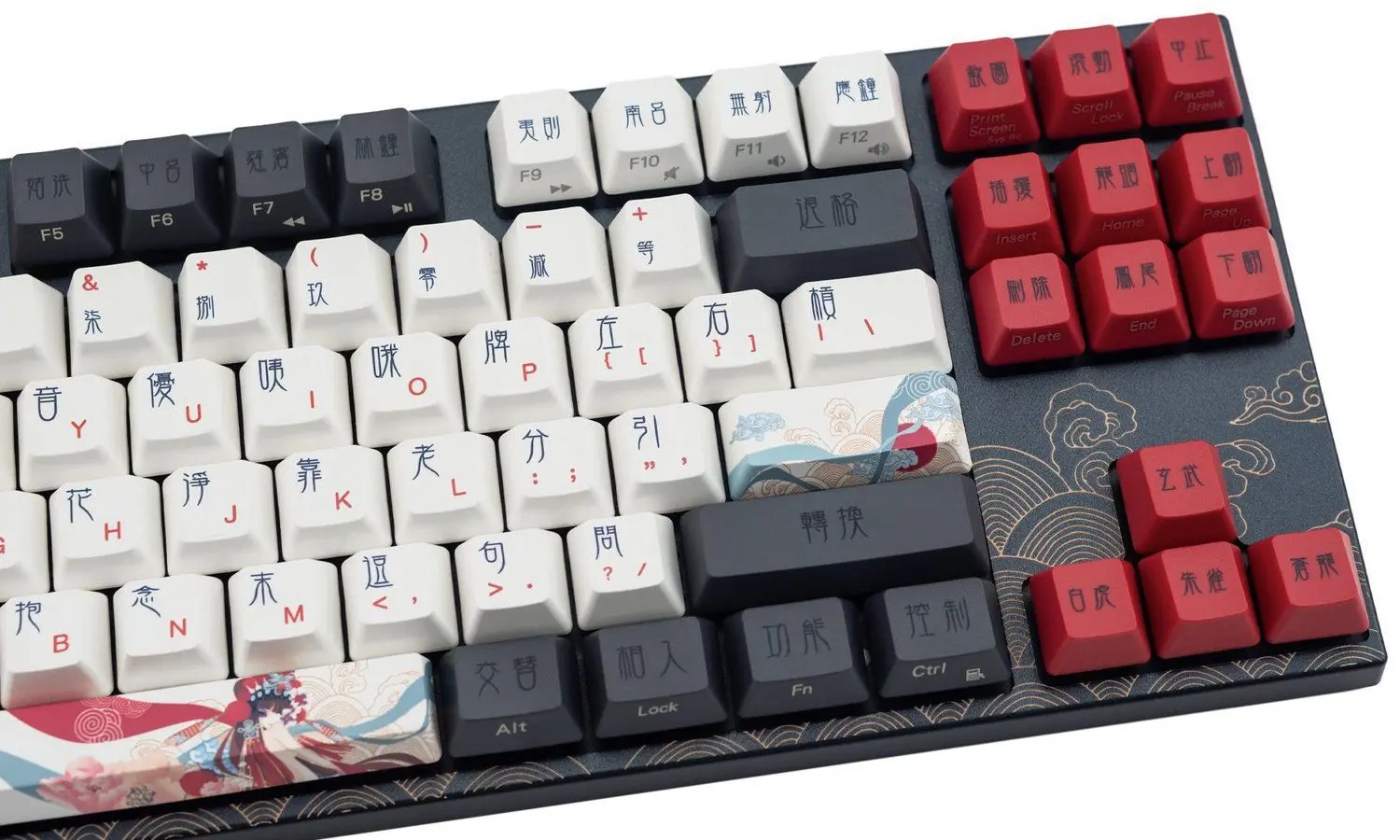 Tastatura Varmilo MA87M V2 Peking Opera EC Rose V2 ENG (Black/Red) - 3