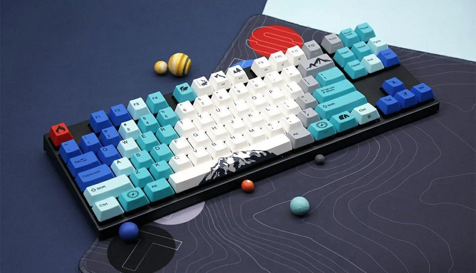 Tastatura Varmilo MA87M V2 Summit R2 EC Rose V2 (Grey/Blue)
