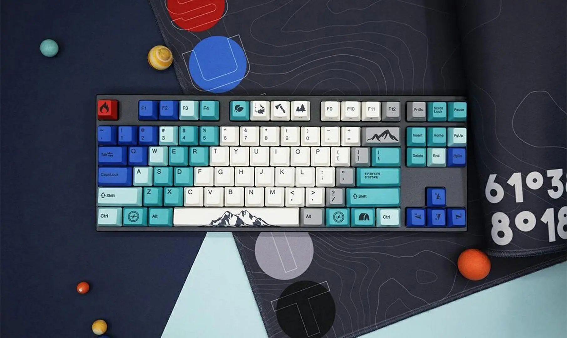Tastatura Varmilo MA87M V2 Summit R2 EC Rose V2 (Grey/Blue)