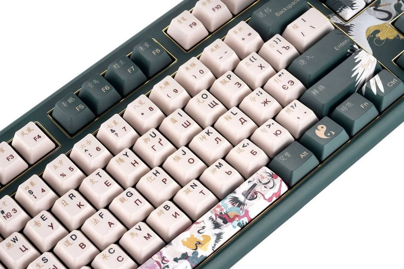 Tastatura Varmilo VBS108 Crane of Lure Cherry Mx Red (Green) - 4