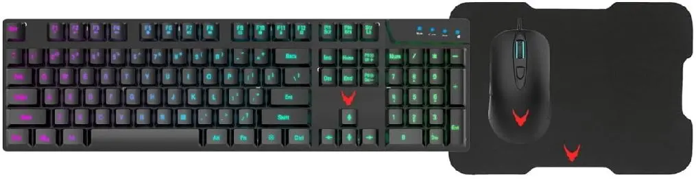 Gaming set 3in1 tastatură + mouse + mousepad Varr Gaming VSETKMP01 (Black)