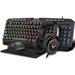 Gaming set 4in1 tastatura + casti + mouse + mousepad Varr Squad VG4IN1SET03 (Black)