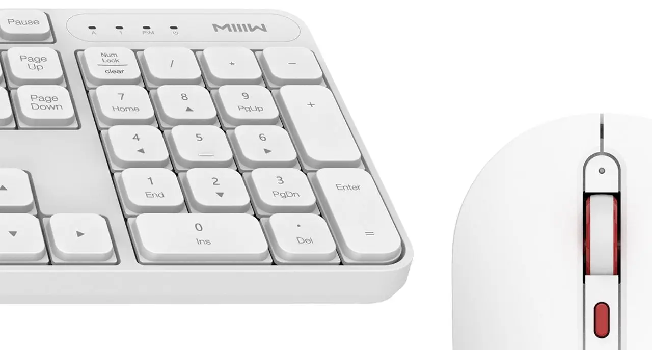 Set tastatura + mouse fara fir Xiaomi Miiiw MWWC01 (White) - 3