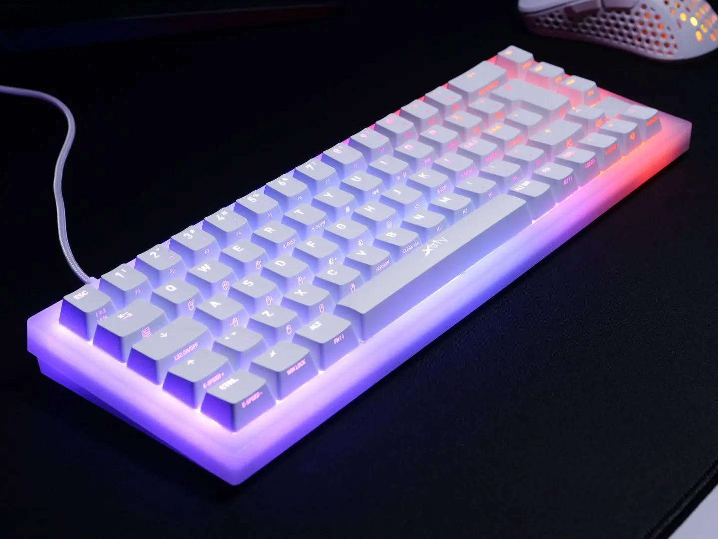 Клавиатура Xtrfy K5 Compact RGB (Transparent/White) - 12
