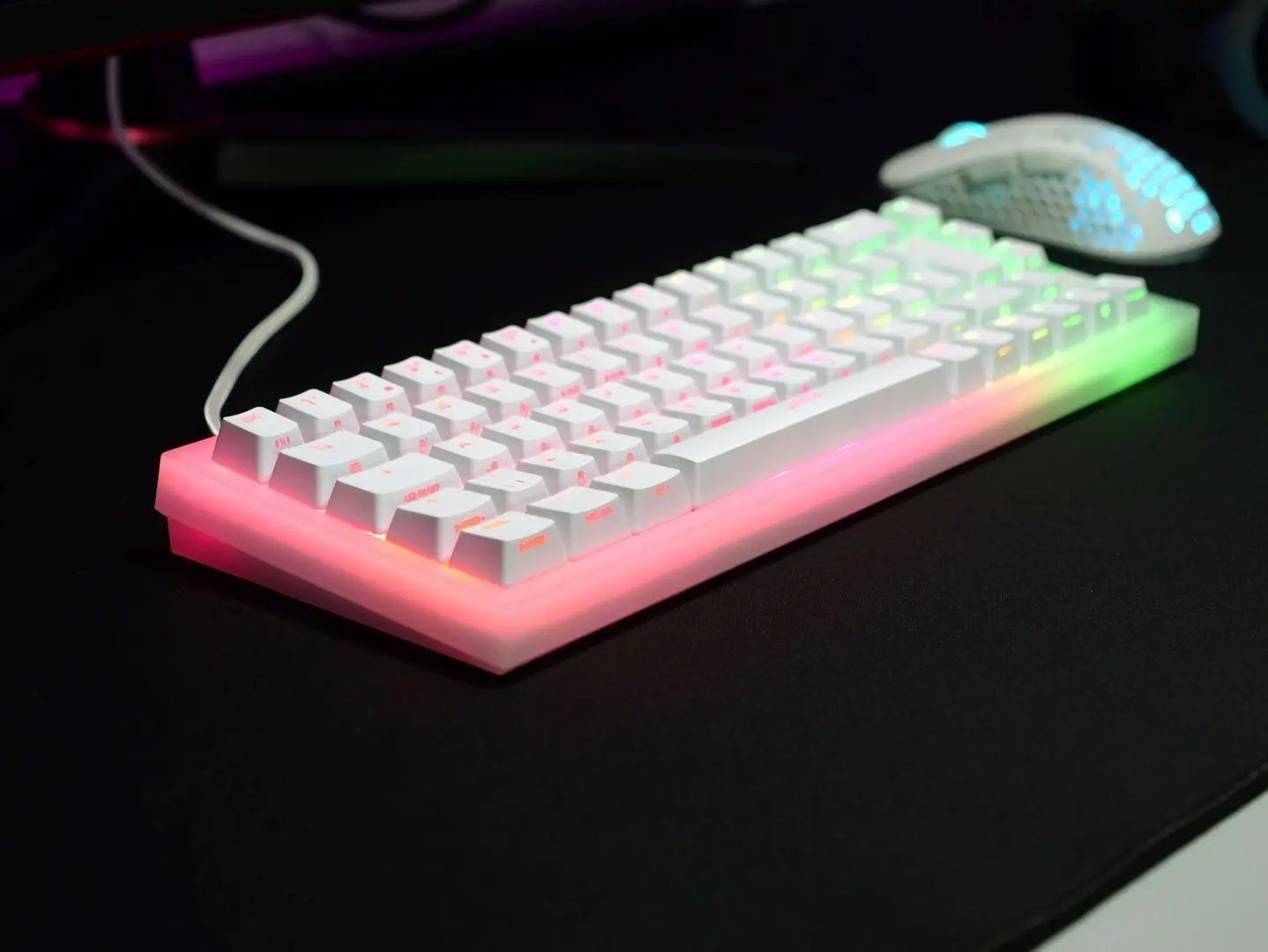 Клавиатура Xtrfy K5 Compact RGB (Transparent/White) - 15