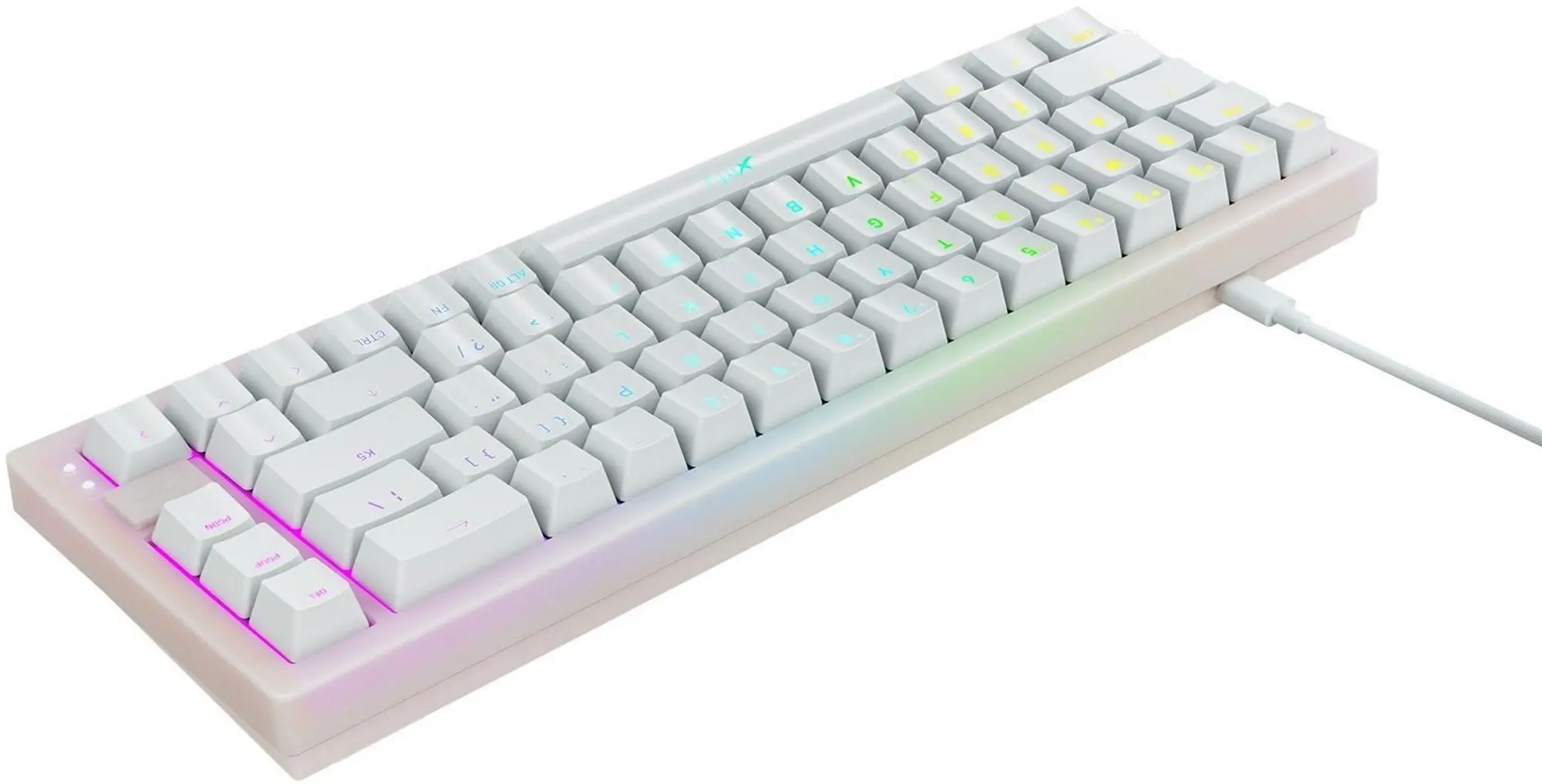 Клавиатура Xtrfy K5 Compact RGB (Transparent/White) - 4