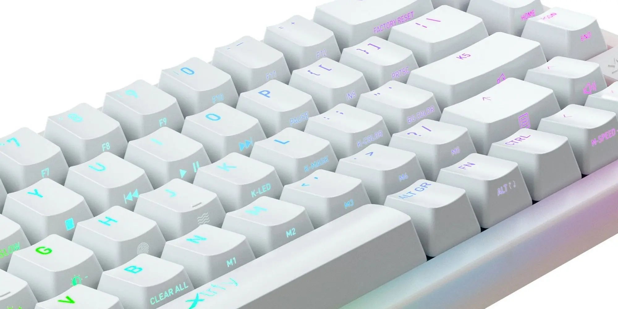 Клавиатура Xtrfy K5 Compact RGB (Transparent/White) - 5