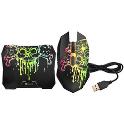 Комплект 4в1 клавиатура + наушники + мышь + коврик Xtrike Me CMX-415 (Black) Thumb