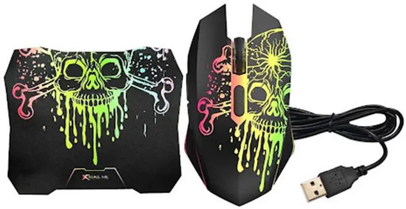 Комплект 4в1 клавиатура + наушники + мышь + коврик Xtrike Me CMX-415 (Black) - 3