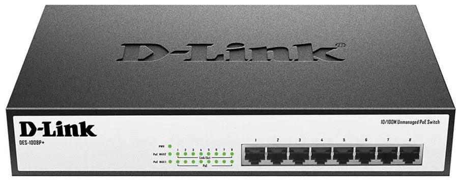 Коммутатор D-link DES-1008P+/A1A