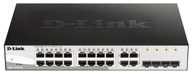 Comutator D-Link DGS-1210-20/E (Black) - 2