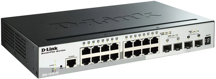 Comutator D-Link DGS-1510-20 (Black) - 2