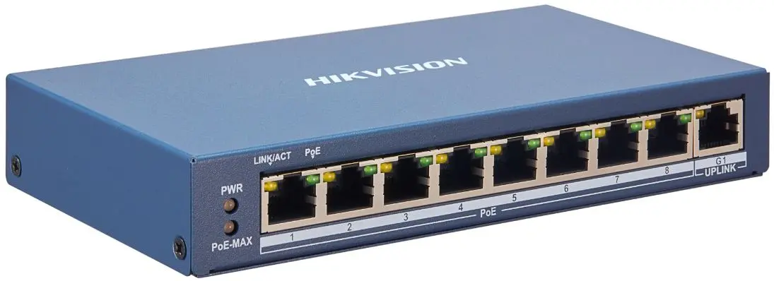 Comutator PoE Smart Hikvision DS-3E1309P-EI (Blue)