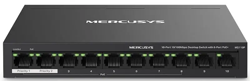 Comutator Mercusys MS110P (Black)