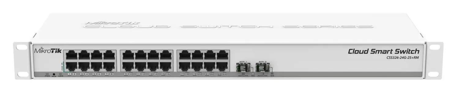Comutator MikroTik  CSS326-24G-2S+RM (White)