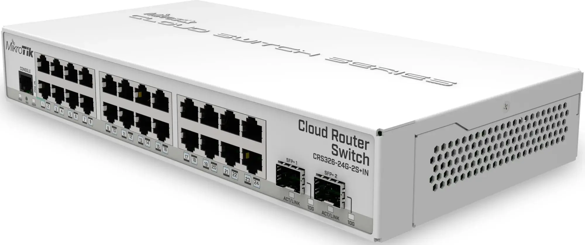 Comutator PoE Mikrotik Cloud Smart CRS328-24P-4S+RM (White)