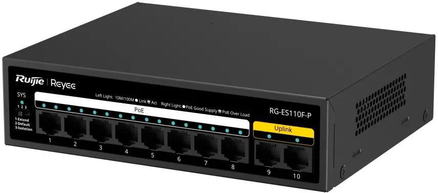 Comutator Ruijie Reyee RG-ES110F-P (Black)