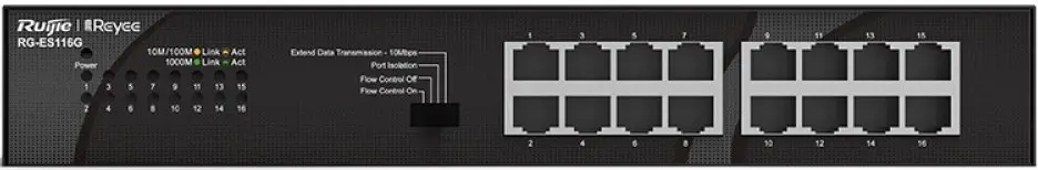 Comutator Ruijie Reyee RG-ES116G (Black)
