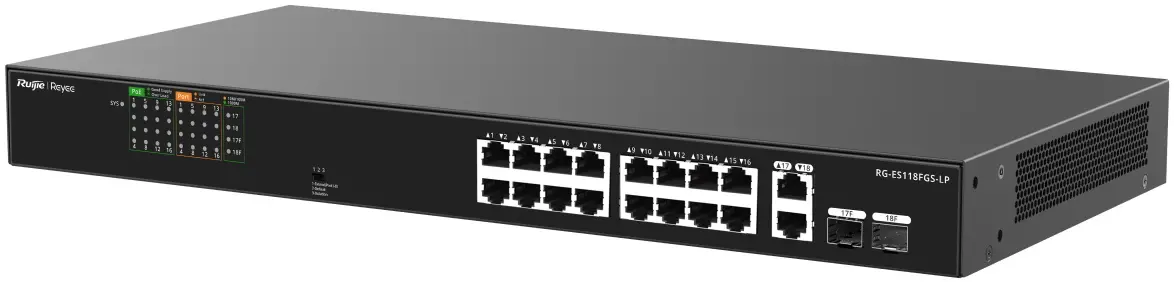 Comutator Ruijie Reyee RG-ES118FGS-LP (Black)