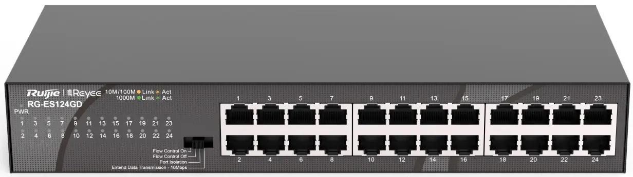 Comutator Ruijie Reyee RG-ES124GD (Black)