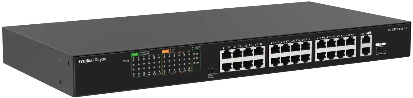 Comutator Ruijie Reyee RG-ES126FGS-LP (Black)