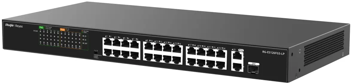 Comutator Ruijie Reyee RG-ES126FGS-LP (Black)