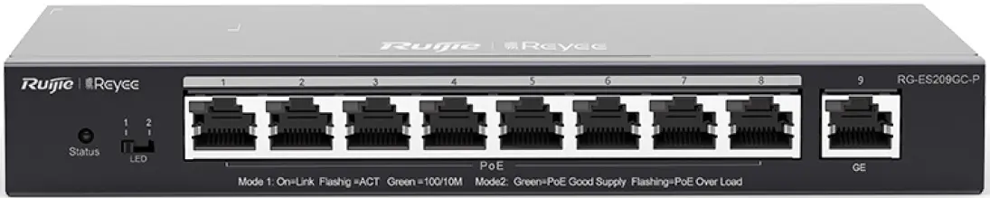 Comutator Ruijie Reyee RG-ES209GC-P (Black)