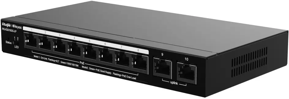 Comutator Ruijie Reyee RG-ES210GC-LP (Black)