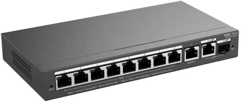 Comutator Ruijie Reyee RG-ES210GS-P (Black)